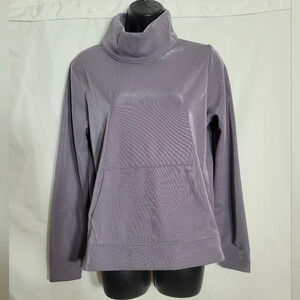 Under Armour XS Pullover Coldgear Loose Purple Sparkle Kangaroo Pouch St…